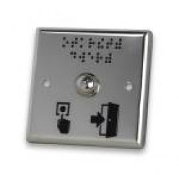 Антивандальная кнопка для двери 85x85x20мм