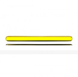 Полоса тактильная без штифта, комбинированная, гладкая, 290x34x4, AL, желтый (направление движения, зона получения услуг)